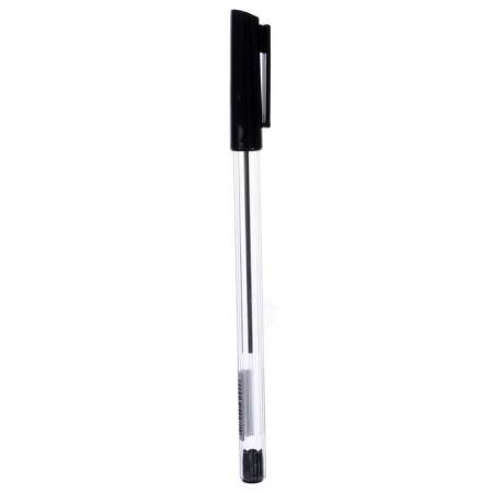 Ballic handle 0.7 mm, black rod, transparent body with a black cap-1