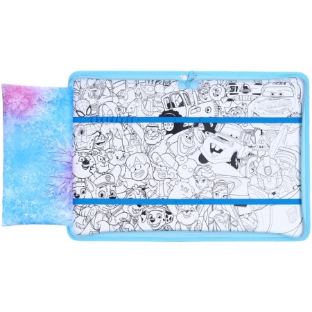 A4 labor folder with a pencil case, on lightning, textiles, cold heart-3