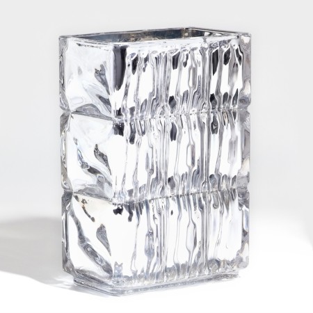 Vase for flowers "Monard" made of glass, silver 20 x 13.5 x 9.5 cm-2