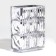 Vase for flowers "Monard" made of glass, silver 20 x 13.5 x 9.5 cm