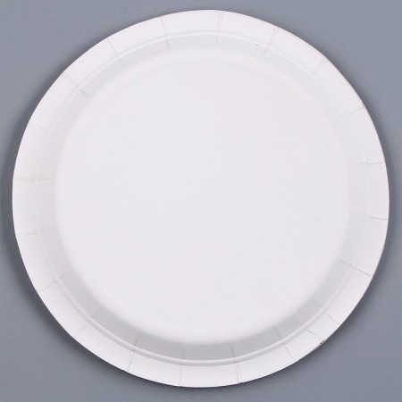 Paper plates “Happy birthday”, set, 6 pcs., Embossing, pink color-2