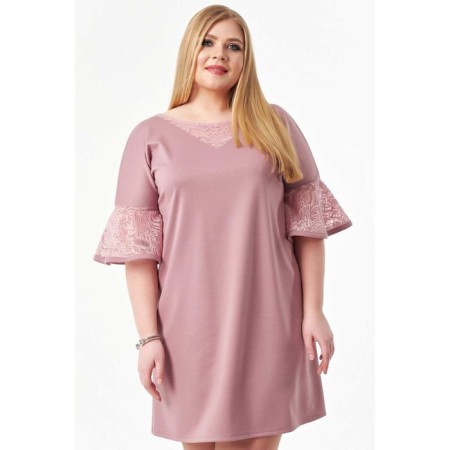 Women's dress, size 54, pink color
