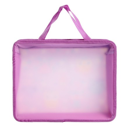 Folder with A4 handles, 330 x 260 x 75 mm, plastic, pens, calligrata "owls"-3