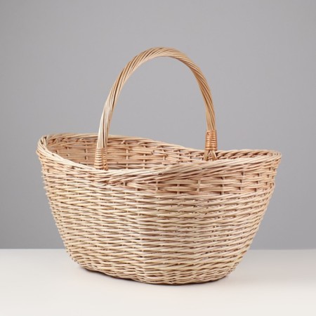 Mushroom basket, 12 l, bottom 19 × 29 cm, top 30 × 49 cm, h = 20/23/34, willow-2