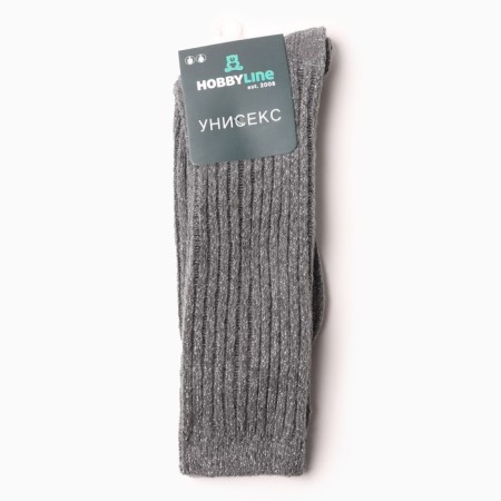Women's socks "Hobby Line", gray color, river 36-40-2