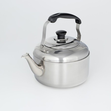 A kettle with a stainless steel whistle, 3.6 liters, the color is chrome-1