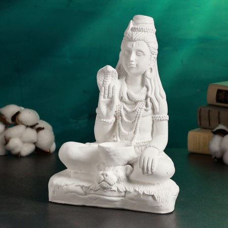 Figure "Shaman" 20x11x27cm, white-1