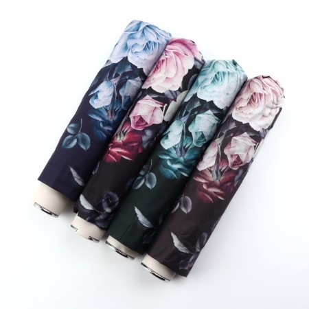Mechanical umbrella “lush flowers”, eponge, 4 additions, 8 knitting needles, r = 48 cm, color mix-3