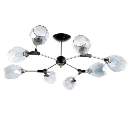 Svetogor chandelier "Night" 8x60W E27 Black/chrome 95x95x32cm-1