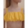 Bathing suit for girls, height 116-122 cm, yellow color