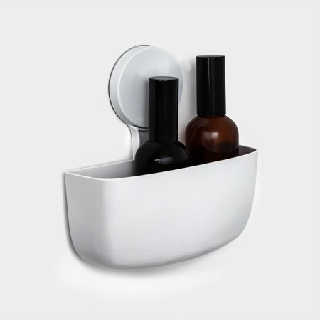 Holder for bathrooms on Velcro of the Dolyan, 16.5 × 6.5 × 17cm, white color-1