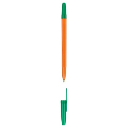 A set of ballpoint pens "Optima" 4pcs., 04 pr., 1.0mm, orange corps, with a Euro suspension-2