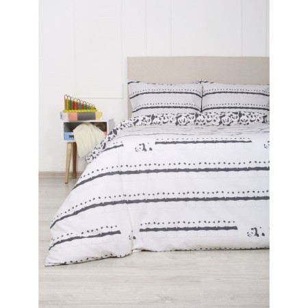 Bed linen 1.5 joint venture "Panda on a halt", size 150x215 cm, 145x210 cm, 50x70 cm-2
