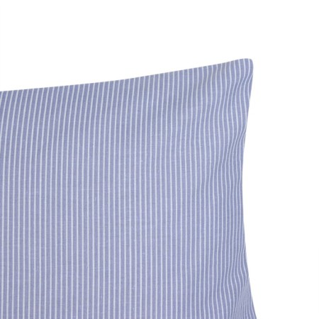 Set of pillowcases "Etel" strip 50x70 cm - 2 pcs, blue, 100% cotton, calico-1
