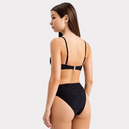 Separate female swimsuit, color geometry on black, size 48 (l)-2