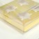 Box for 4 cupcakes, gold, 18.5 × 18 × 10 cm