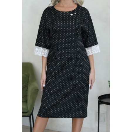 Female dress, size 46, black color-12
