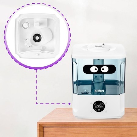 Air humidifier KitFort KT-2876, 32 W, 4.5 l, cord length 1.3 m, 32 dB, 12 hours-5