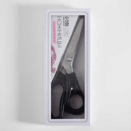 Scissors "Zigzag", 9 ", 23 cm, step - 3 mm, black color-5