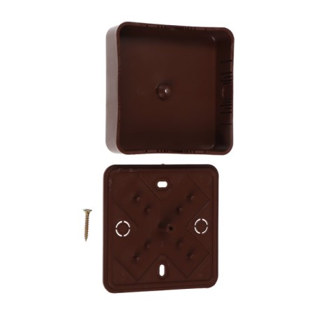 Single box for the cable channel Ural Pak, 75x75x20, IP40, Dark Tree, KR-513180075--1