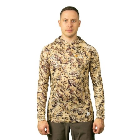 Longslewed with a hood PRIDE OCELOT, Kamysh color, size M