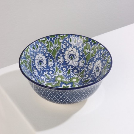 Basilnik ceramic shade "Javlon", 600 ml, d = 14.5 cm, blue color-1