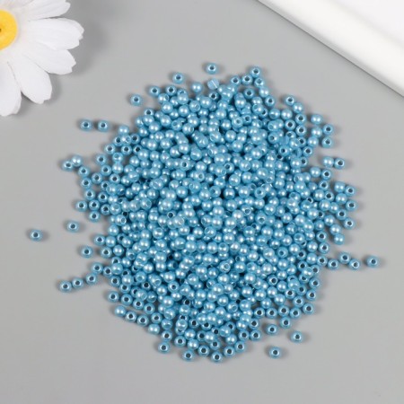A set of beads "Pearls" d 4 mm, 250 grams, dark blue