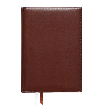 Diary Initiated A5 160 sheets attomex.croco, solid cover of artificial leather with foam rubber, liesse, block 70 g/m2, blue