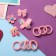 Hair set "chosen" (10 elastic bands, 4 clamps) bows, mix