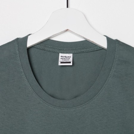 T -shirt male, olive color, size 48-2