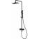 Shush Nevis NE1735-40Black shower system, tropical shower, shower, brass, black