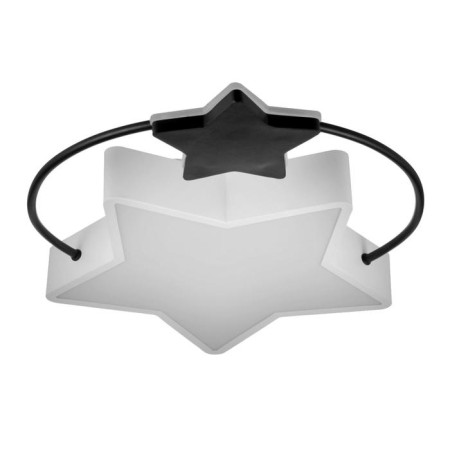 Люстра 1717/2 LED 80Вт 3000-6000К диммер черно-белый 46х41х5,5 см-1