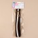 Handle-toil for bags, slings, 20 × 2.5 cm, brown/white color