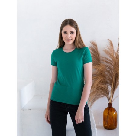 Female T -shirt, size 42, green color-3