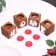 Summarks for the interior "Home", Color: "Mokko", 4 pieces, 6x6x6 cm, cherry aroma
