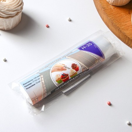 Confectionery bag, n-35, roll 10 pcs, 35 × 17 cm, transparent color-2
