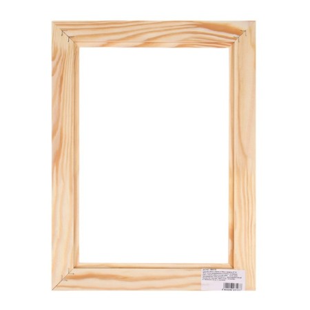 Frame for paintings (mirrors) 21 x 30 cm, profile 37 x 18 mm, emma, unpainted wood (suitable for decoration)-1
