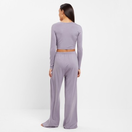 Female set (longshit, trousers) minku: Home Collection Color gray, size 46-2