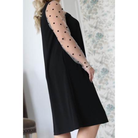 Female dress, size 52, black color-7