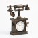 The alarm clock "Retro telephone", discrete move, aa, 16 x 5 x 19 cm, brown