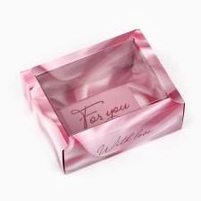 Folding box with a plastic lid 