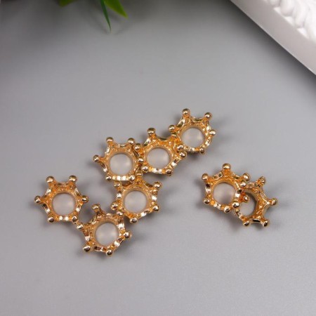 Decor for creativity Metal "Crown" gold 0.6x1.3x1.3 cm-2