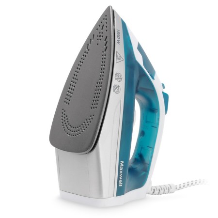 Iron Maxwell MW-3056, 1800 watts, anti-stick soles, 250 ml, blue-1