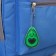 Avocado reflective element, bilateral, 4.1 × 6 cm, green color