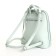 City backpack made of artificial leather with lightning, green color