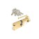 APECS SM-90-G-G cylinder mechanism, key-wrench, perforated, gold color