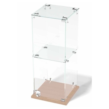 Table window, 1 shelf, 300 × 300 × 700, chipboard, glass color BUIL BUY-1