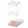 Table window, 1 shelf, 300 × 300 × 700, chipboard, glass color BUIL BUY