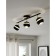 Nocito 3x3.3W GU10 lamp, black, gold