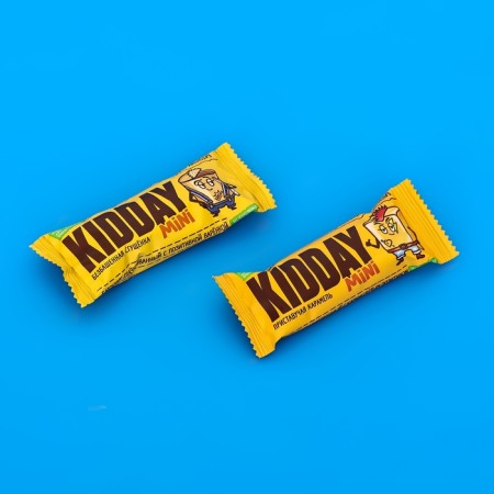 The glazed bar "Kidday mini", with caramel and condensed milk, assorted, 300 g-4
